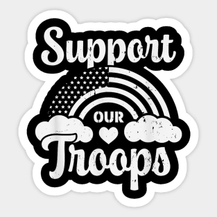 Support the troops red friday Sticker